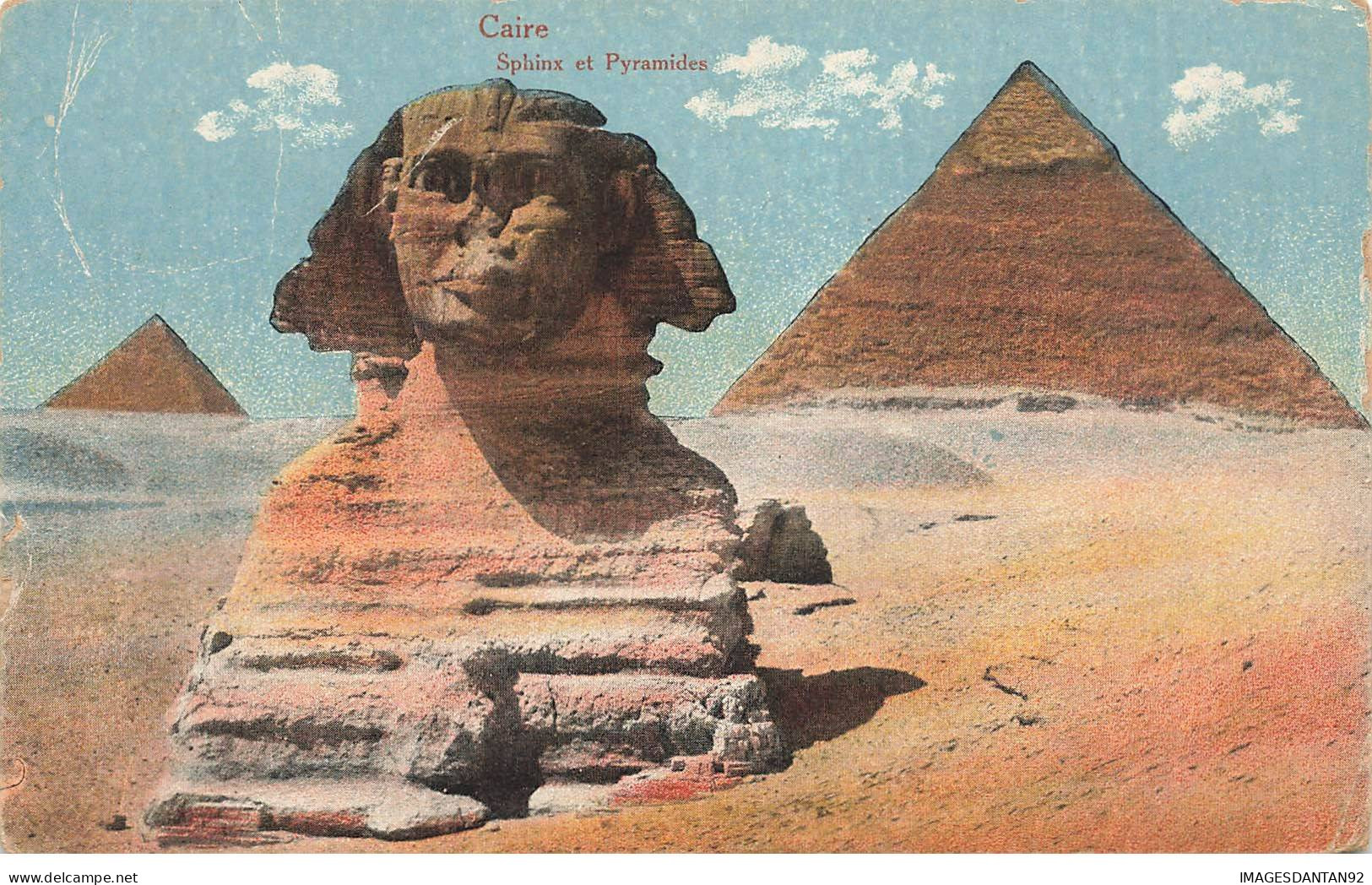 EGYPTE  #SAN47601 CAIRE SPHINX ET PYRAMIDES - Altri & Non Classificati
