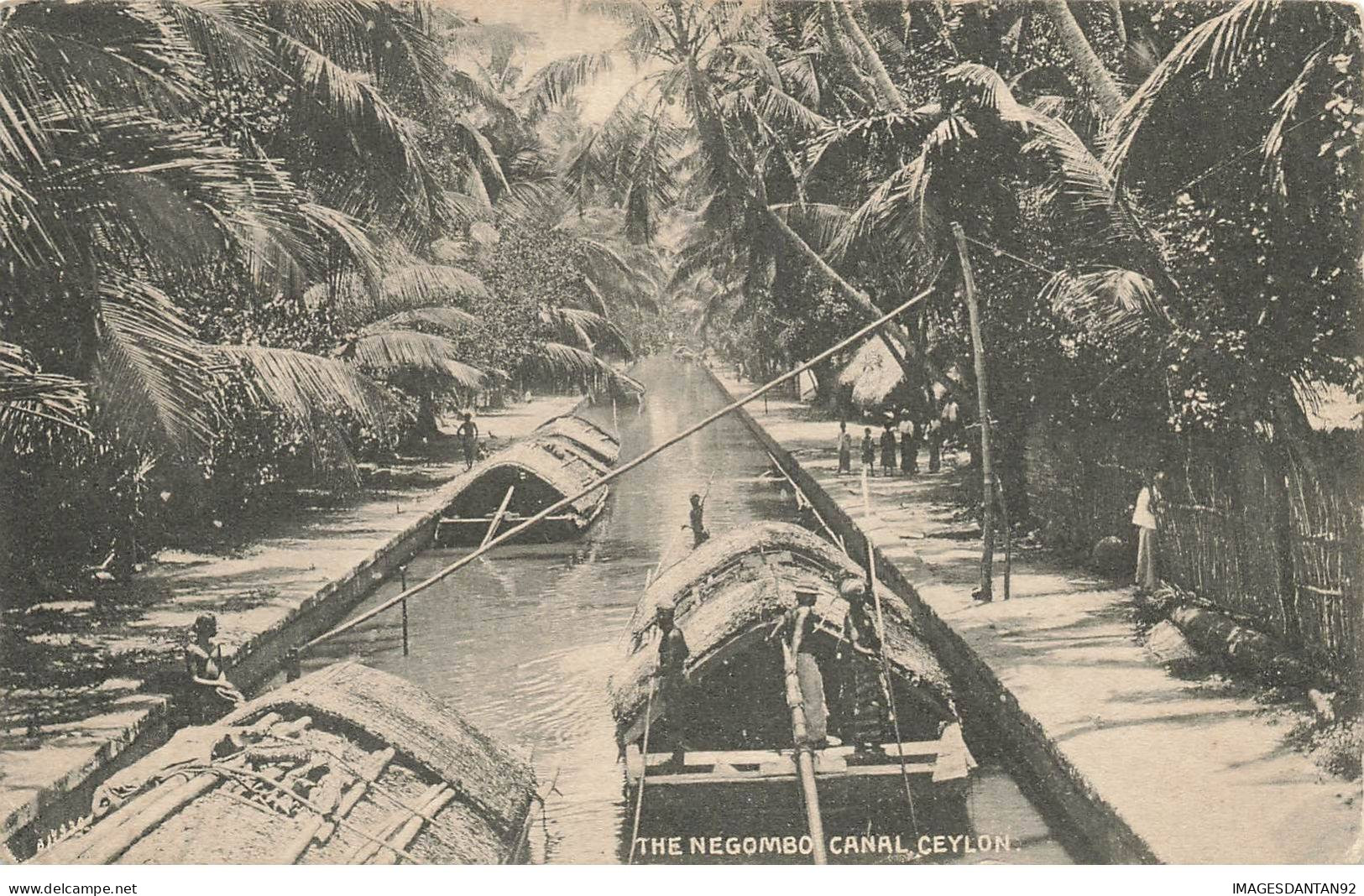 SRI LANKA #SAN47480 THE NEGOMBO CANAL CEYLON - Sri Lanka (Ceylon)