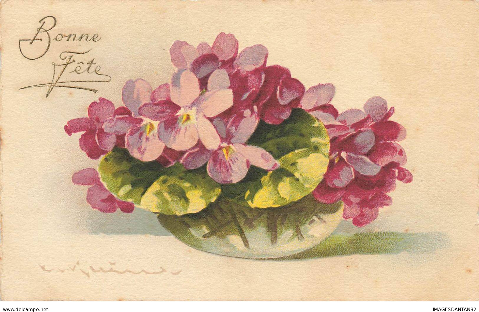 ILLUSTRATEUR #SAN47093 KLEIN FLEURS DANS UN VASE BONNE FETE - Klein, Catharina