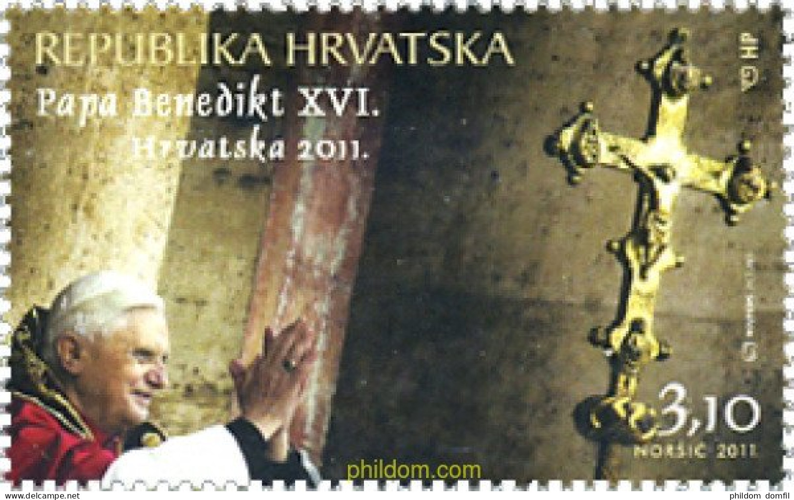 262704 MNH CROACIA 2011 PAPA BENEDICTO XVI - Kroatien