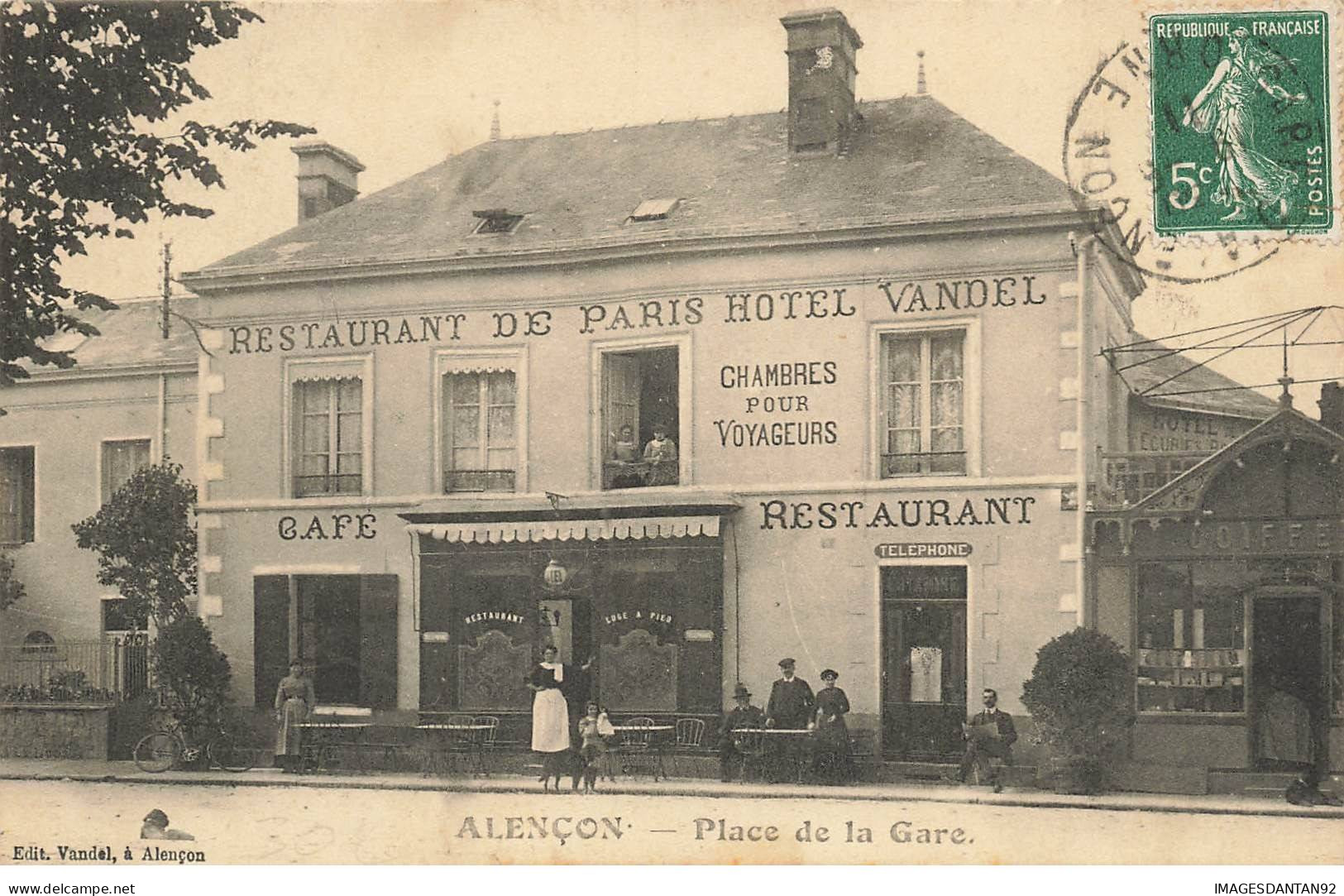 61 ALENCON #FG49277 PLACE DE LA GARE RESTAURANT HOTEL VANDEL - Alencon