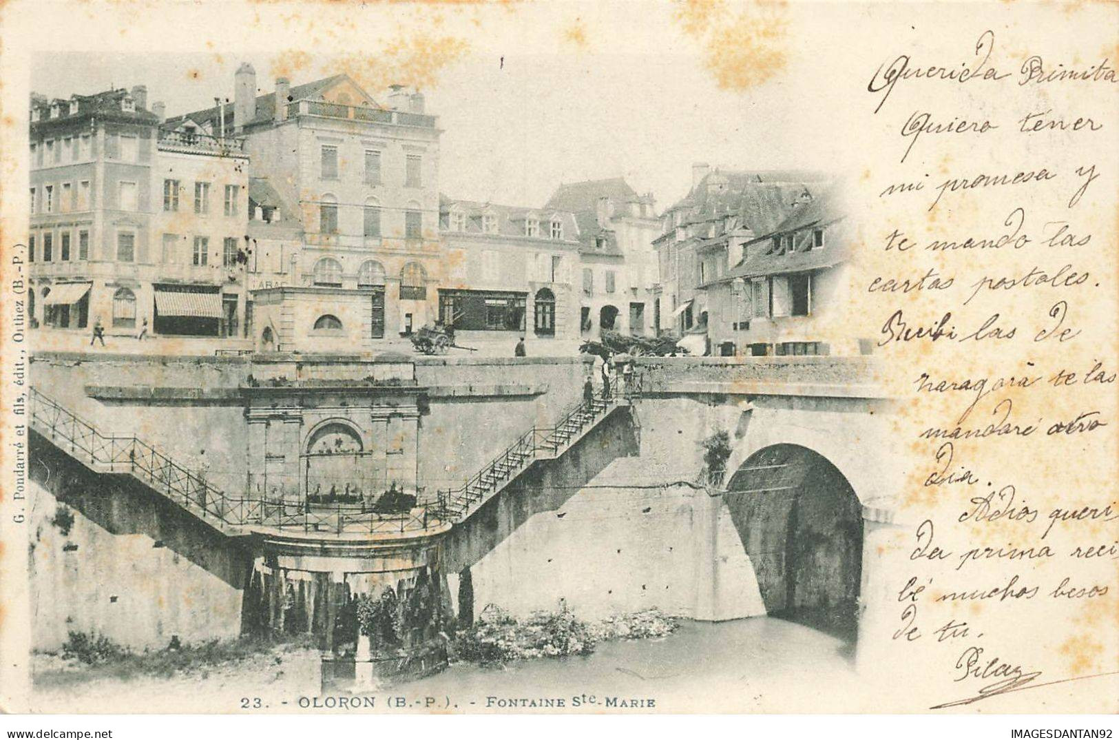 64 OLORON STE MARIE #MK48029 FONTAINE STE MARIE ET PONT - Oloron Sainte Marie