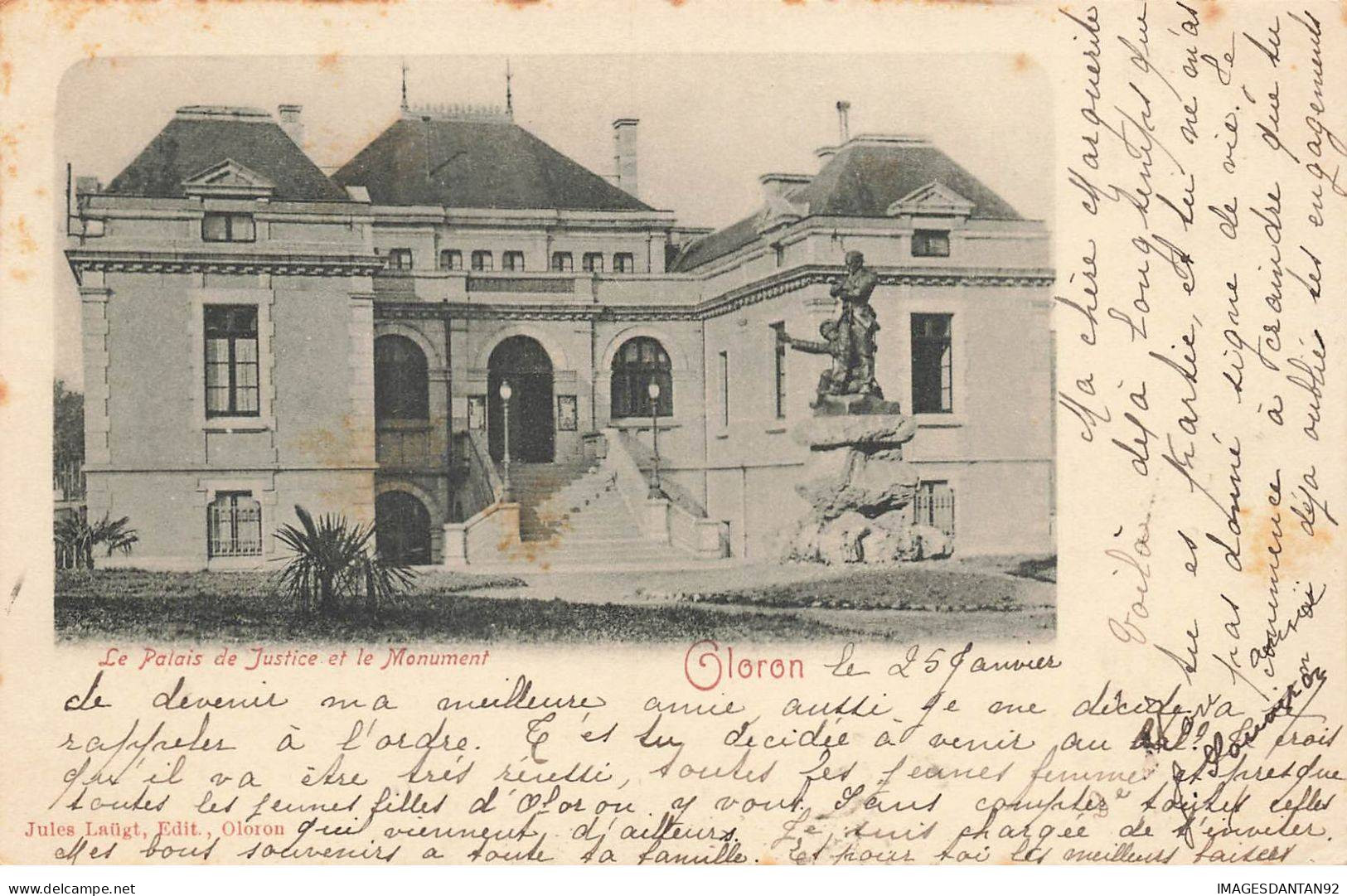 64 OLORON #MK48033 LE PALAIS DE JUSTICE ET LE MONUMENT - Oloron Sainte Marie