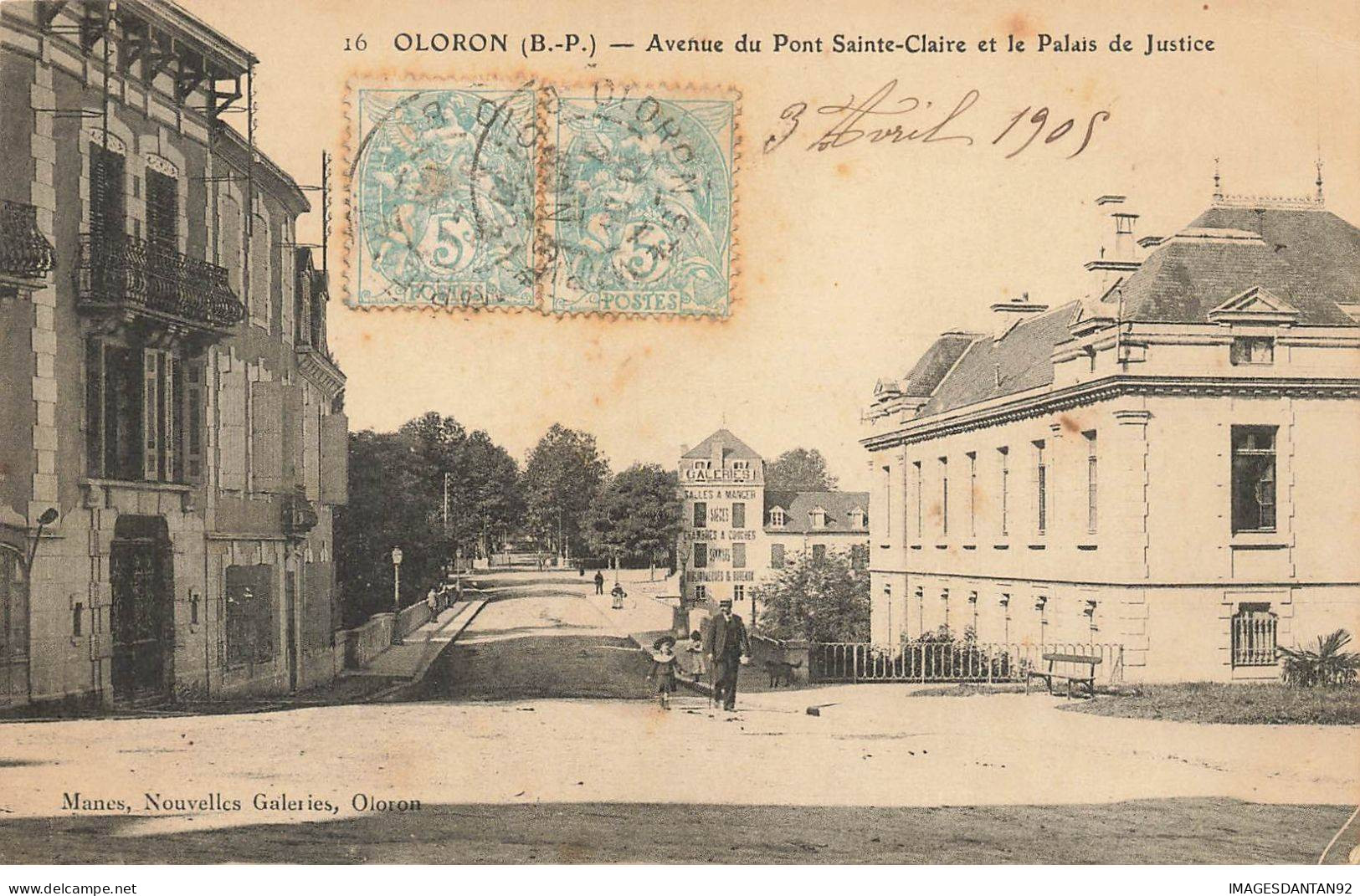 64 OLORON #MK48034 AVENUE DU PONT ST CLAIRE ET LE PALAIS DE JUSTICE - Oloron Sainte Marie