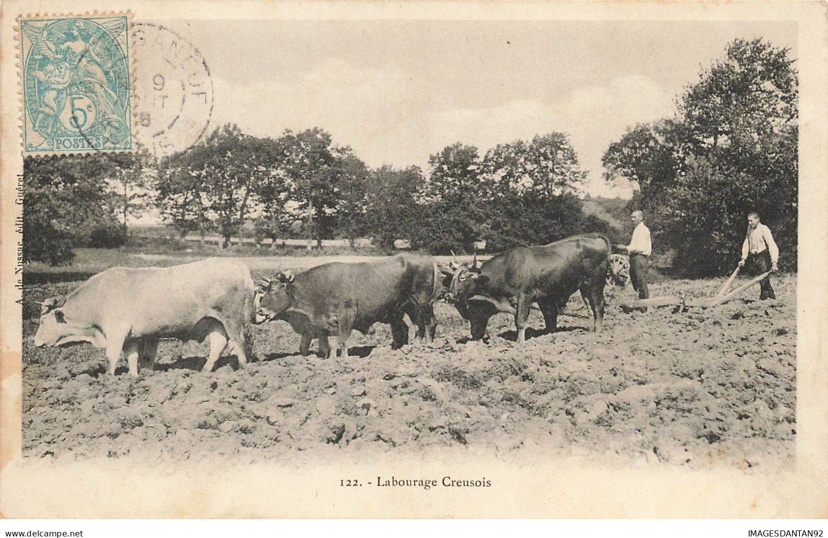 23 CREUSE #SAN47753 LABOURAGE CREUSOIS AGRICULTURE BOEUFS - Andere & Zonder Classificatie