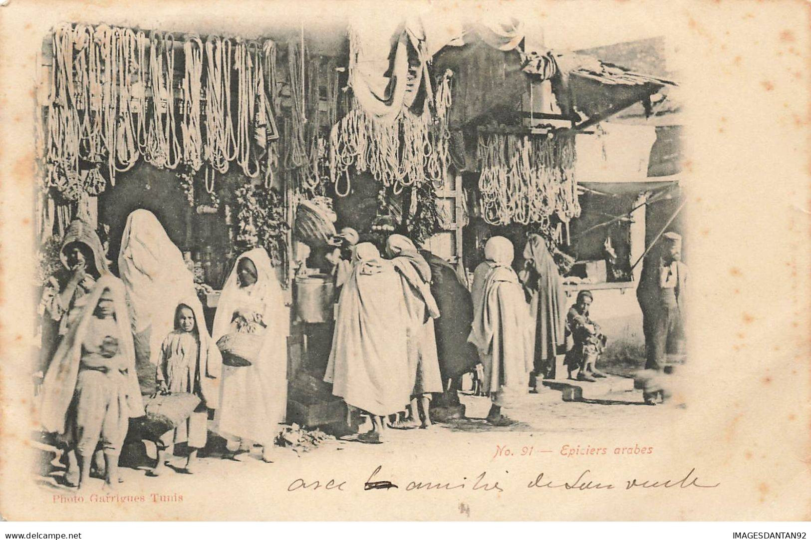 TUNISIE  #SAN47573 TUNIS EPICIERS ARABES - Tunisia