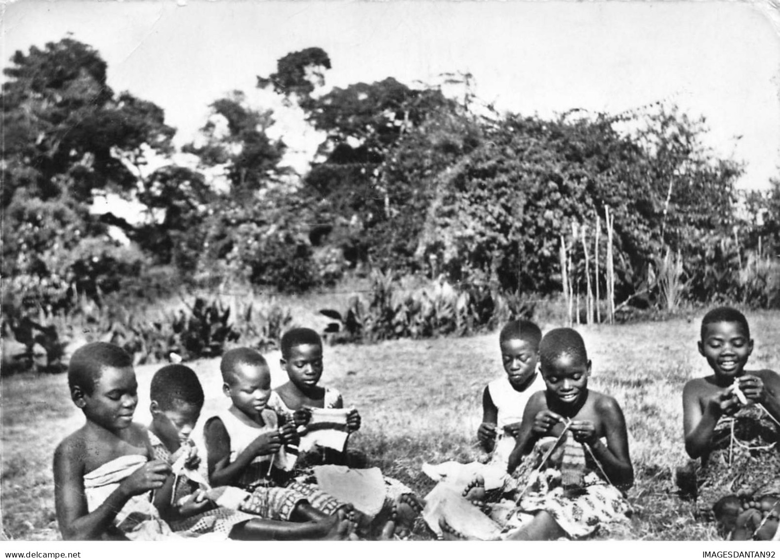 CONGO #SAN47529 MISSION AU CONGO DES SOEURS DE L IMMACULEE CONCEPTION DE SAINT MEEN ZANAGA QUEL BONHEUR DE TRICOTER - Französisch-Kongo