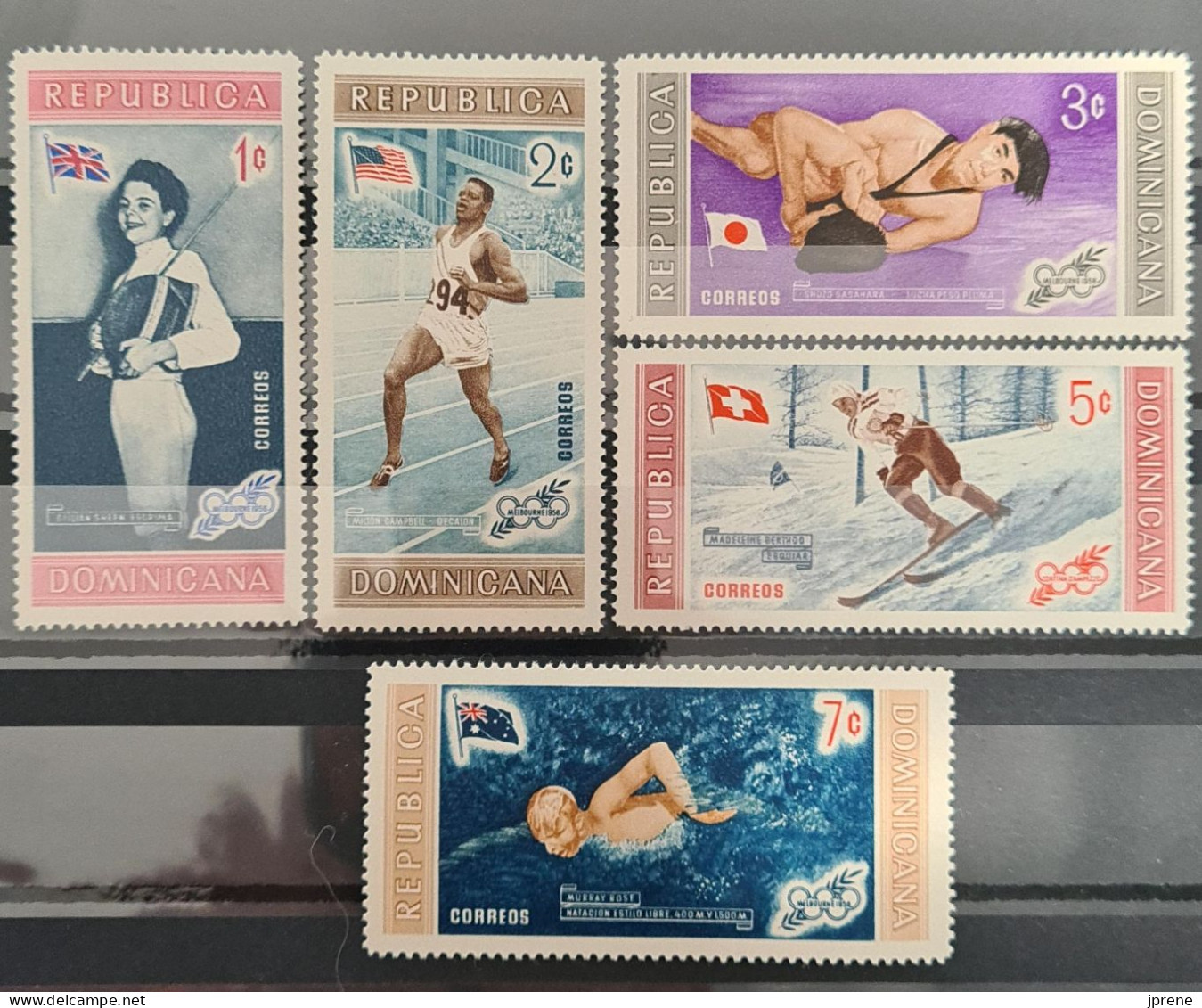 Lots de timbres sur le thème - JEUX OLYMPIQUES - Offre groupée, PROMO SPECIALE J.O. -50%, cote 164€