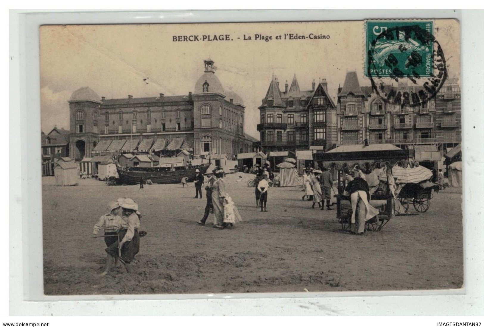 62 BERCK PLAGE #10908 PLAGE ET EDEN CASINO MARCHAND DE GLACES - Berck