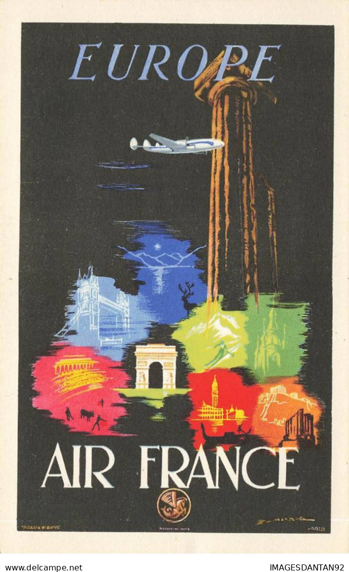 AVIATION #FG49376 EUROPE AIR FRANCE AVIATION AVION PUBLICITE - Meetings