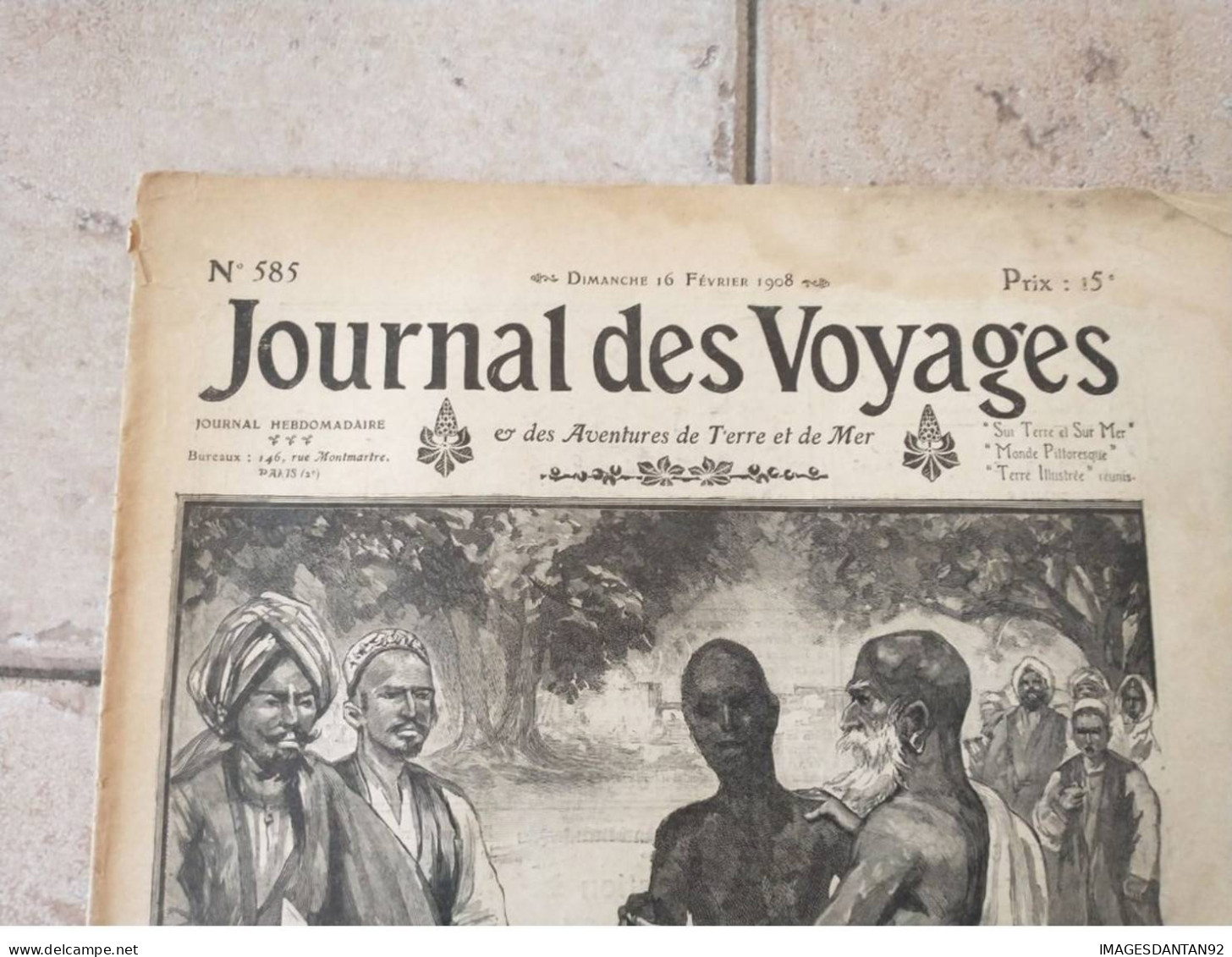 JOURNAL DES VOYAGES N°585 FEVRIER 1908 FUNERAILLES DANS LES HIMALAYASI - Other & Unclassified