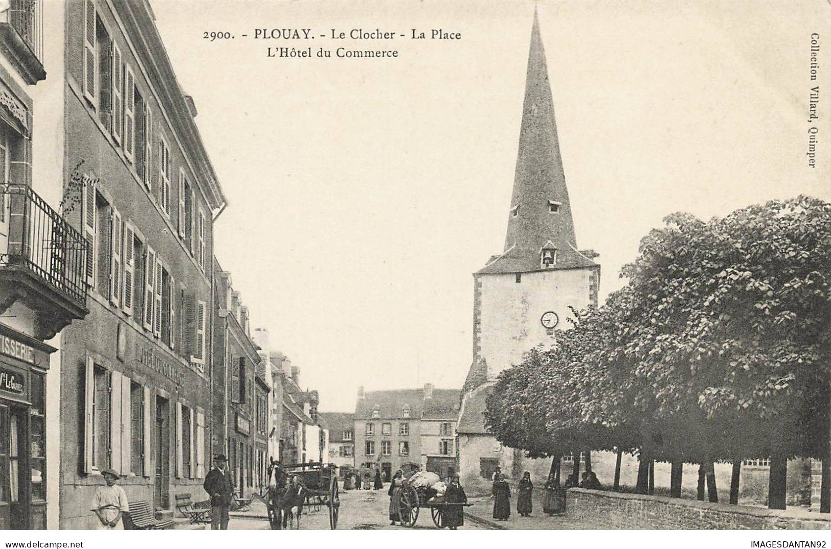 56 PLOUAY #SAN47960 LE CLOCHER LA PLACE L HOTEL DU COMMERCE - Sonstige & Ohne Zuordnung