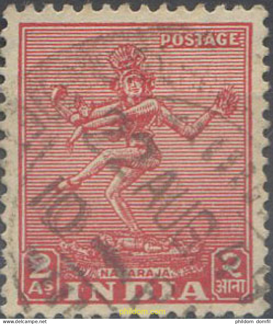 662034 USED INDIA 1949 2 ANIVERSARIO DE LA INDEPENDENCIA. FILIGRANA ESTRELLA MULTIPLE - Used Stamps