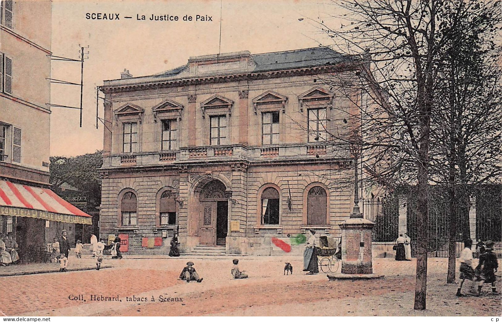 Sceaux -  Justice De Paix - Marché Couvert   -  Carte Tramée Et Perlée - Couleur -   CPA °J - Sceaux