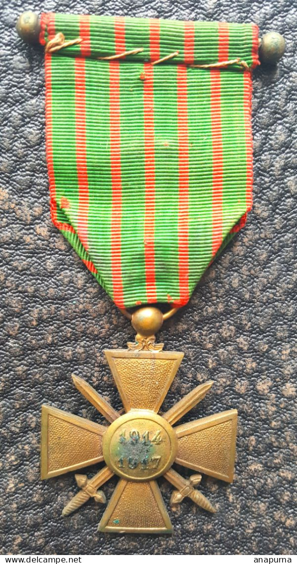 Croix De Guerre 1914 1917. 1 Citations - Francia