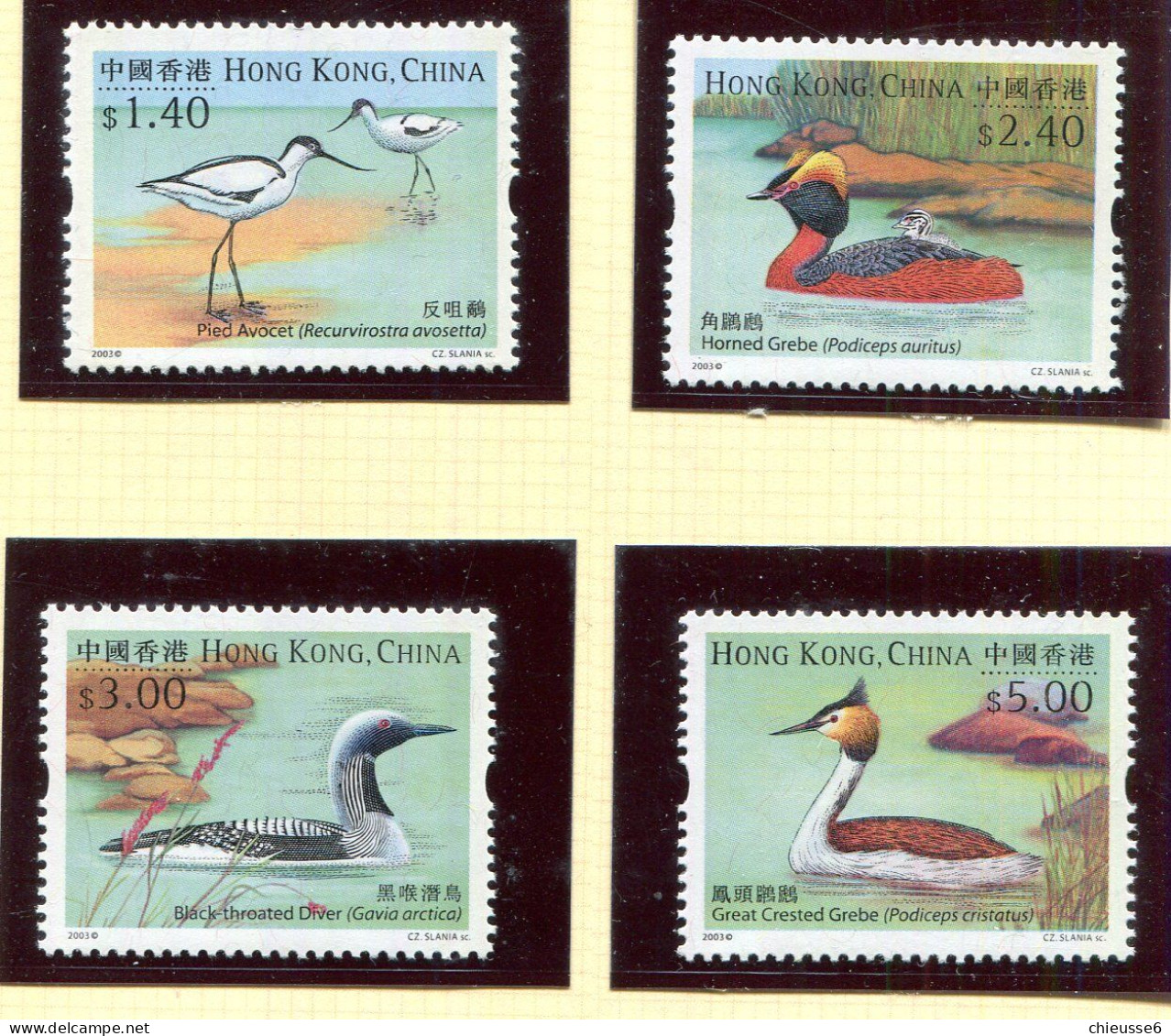 Hong Kong ** N° 1081 à 1084 - Oiseaux Aquatiques - Nuovi