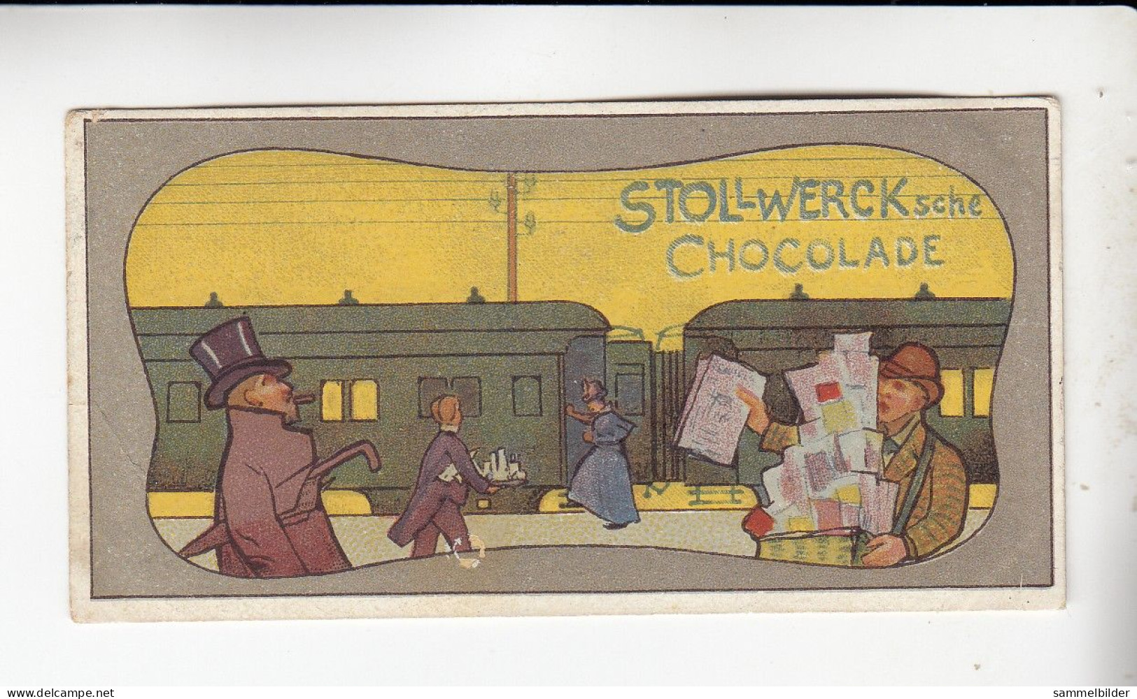 Stollwerck Album No 4 Eisenbahn - Verkehr  Auf Dem Bahnsteig       Grp 149 #5 Von 1900 - Stollwerck