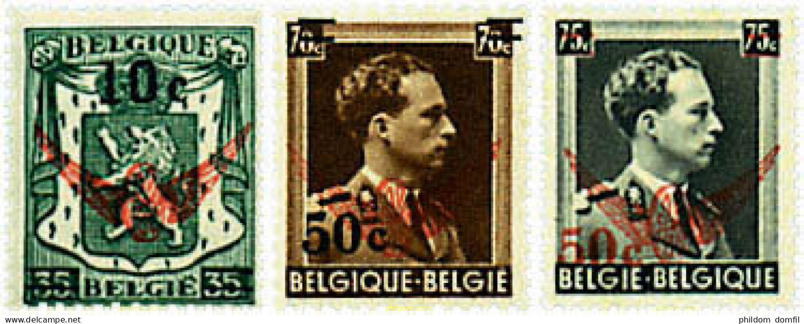622436 HINGED BELGICA 1942 ESCUDOS Y REY LEOPOLDO - Other & Unclassified