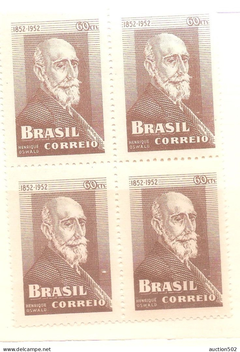 Brazil Stamps Year 1952 Block Of 4 ** - Unused Stamps