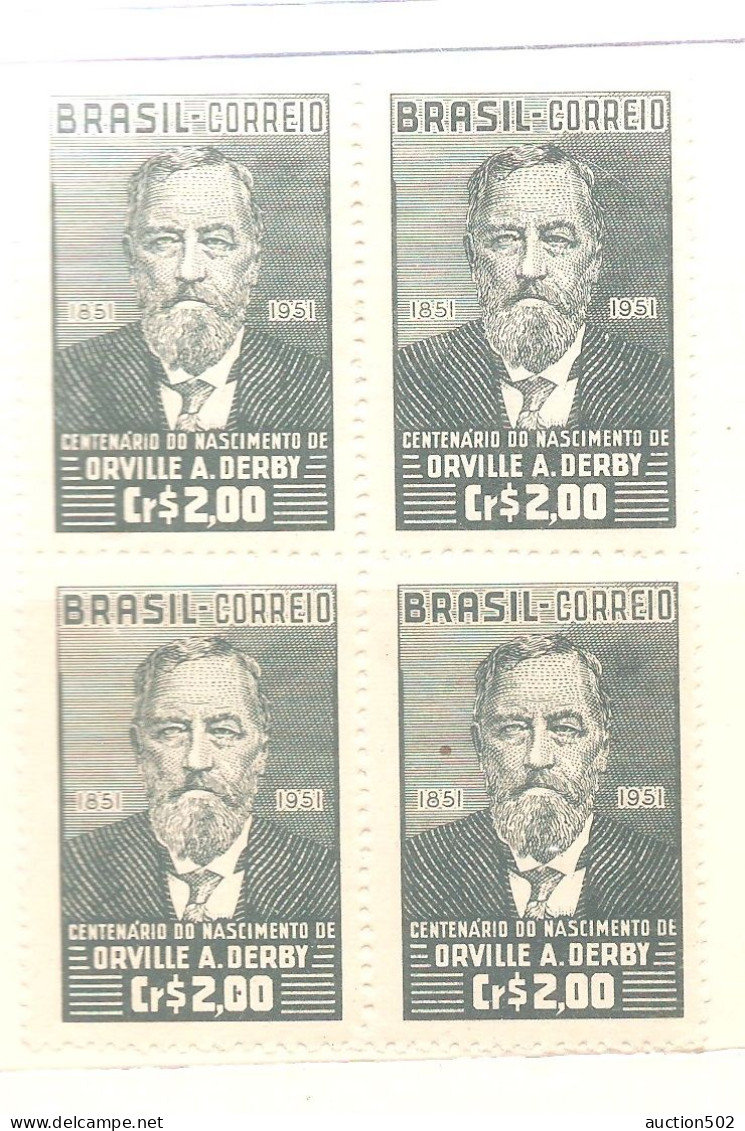 Brazil Stamps Year 1952 Block Of 4 ** - Nuevos