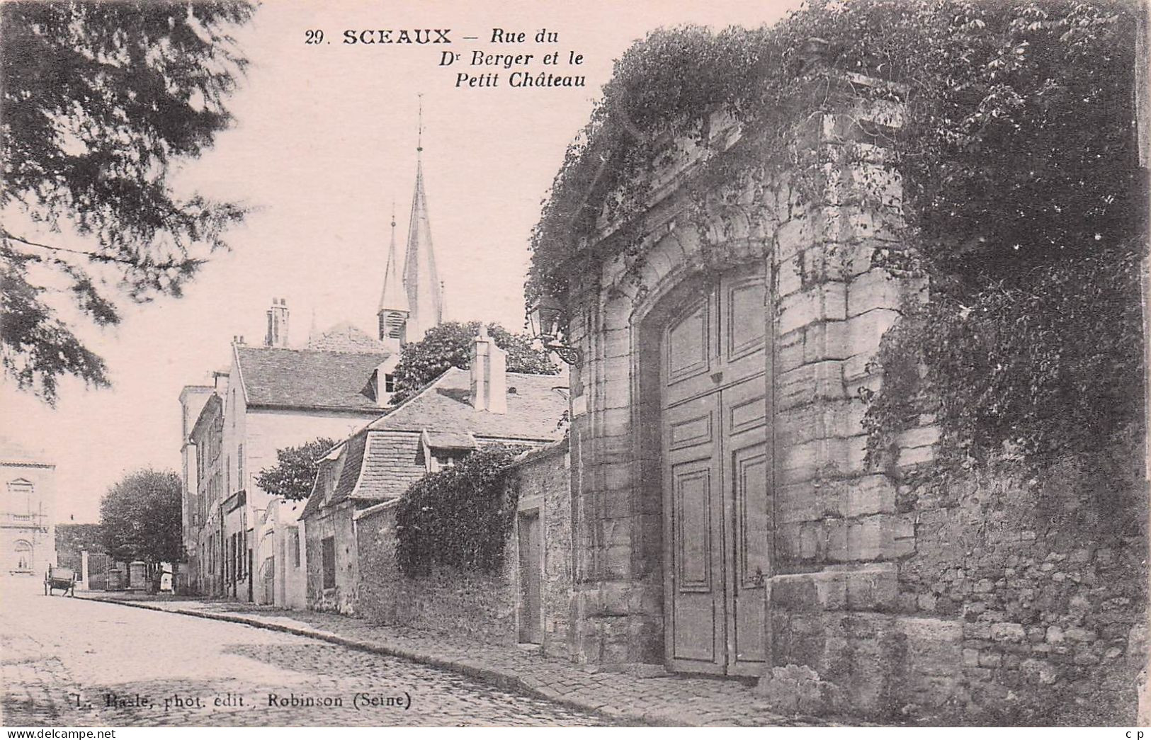 Sceaux -  Rue De Berger Et Petit Chateau  -   CPA °J - Sceaux