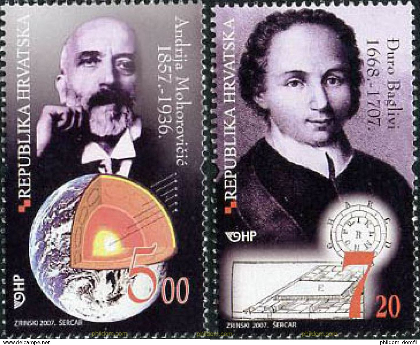 201790 MNH CROACIA 2007 PERSONAJES - Kroatië