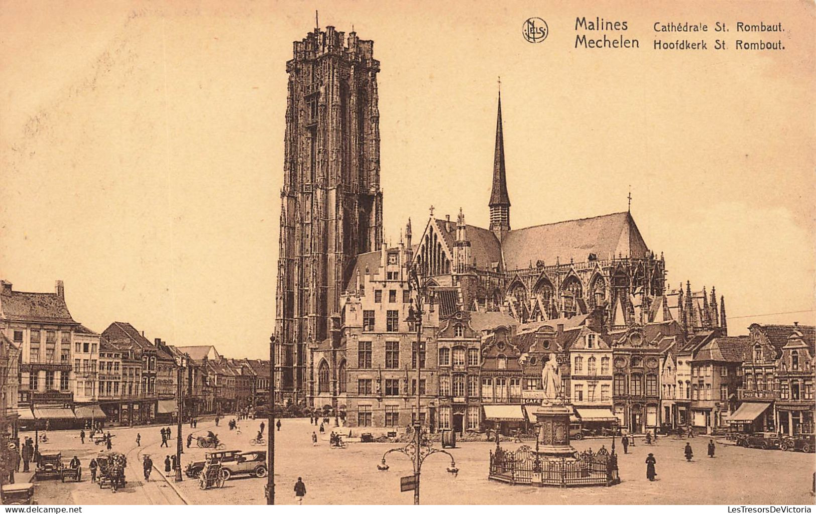 BELGIQUE - Malines - Vue Générale De La Cathédrale St Rombaut - Carte Postale Ancienne - Malines