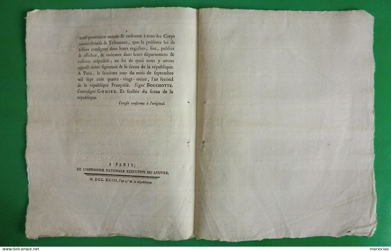 D-FR Révolution 1793 Agens Infidèles Et Particulièrement Ceux Employés à La Suite Des Armées Billaud-Varenne - Documents Historiques