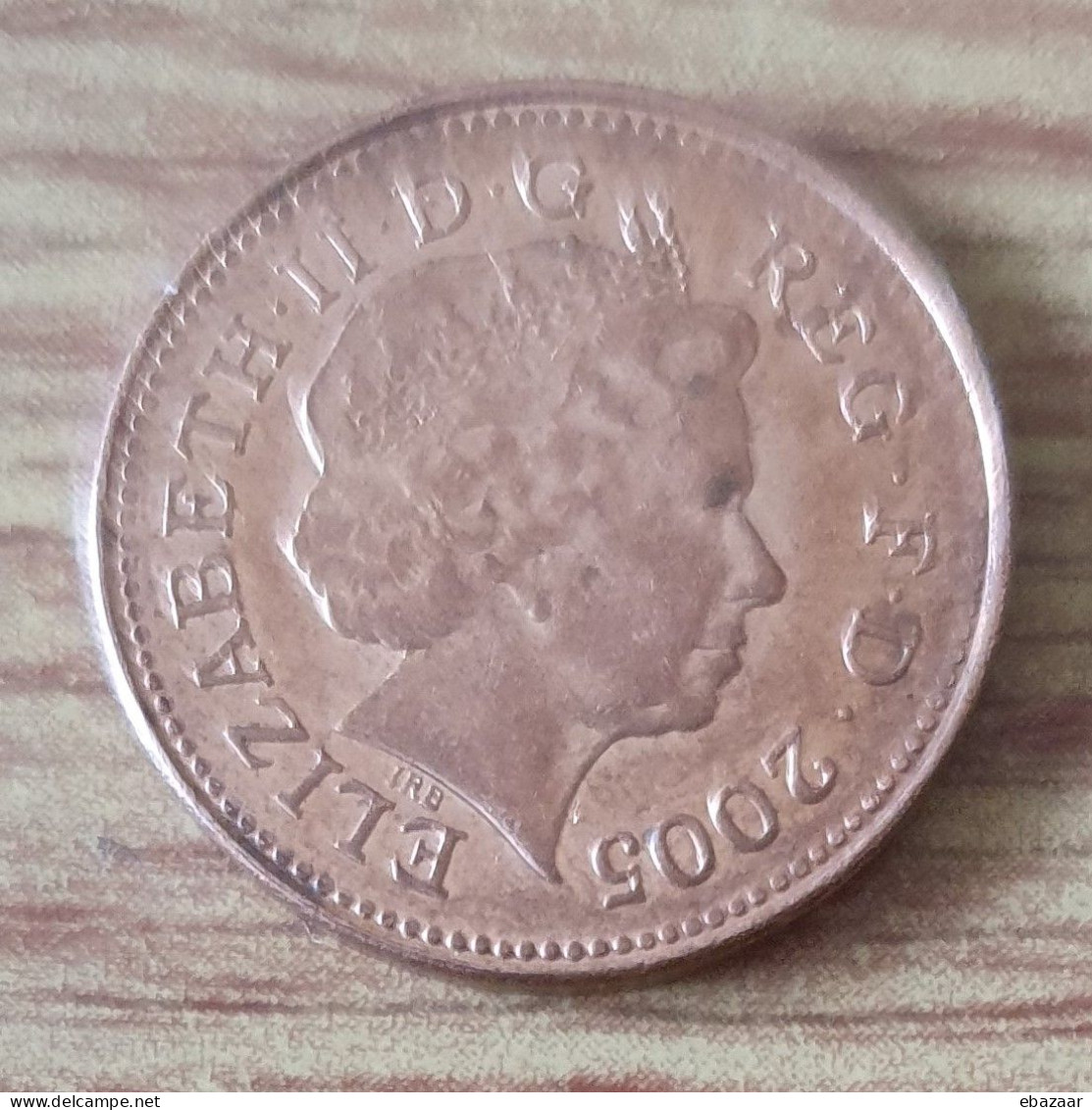 Great Britain 2005 United Kingdom Of England H.M. Queen Elizabeth II - One 1 Pence Coin UK - 1 Penny & 1 New Penny