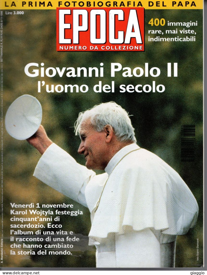 °°° RIVISTA EPOCA N° 2405 DEL 8 NOVEMBRE 1996 °°° - Sonstige & Ohne Zuordnung