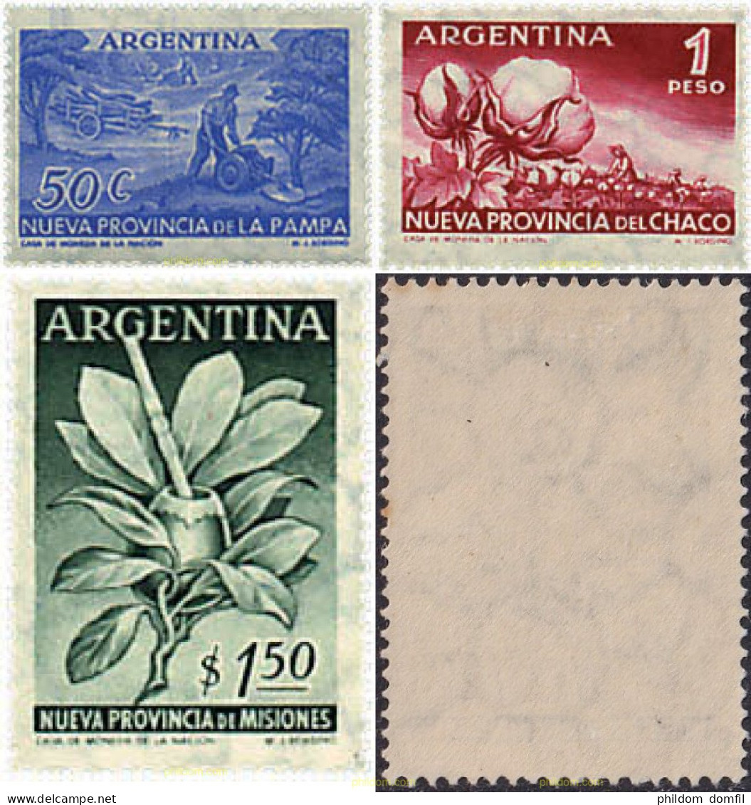 725955 MNH ARGENTINA 1956 NUEVA PROVINCIA DE LA PAMPA - Ongebruikt