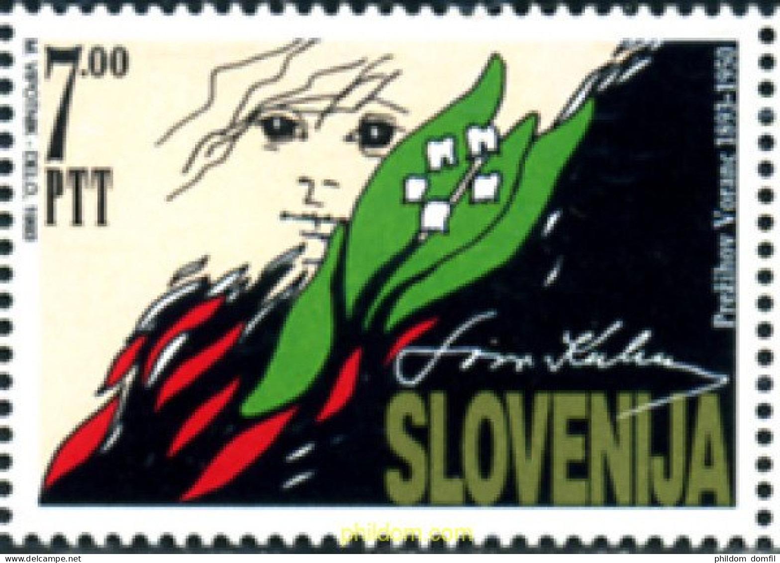 117622 MNH ESLOVENIA 1993 CENTENARIO DEL NACIMIENTO DE PREZIHOV VORANC - Slovenië