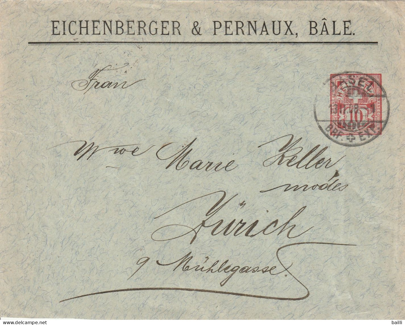 Suisse Entier Postal Privé Basel 1908 - Postwaardestukken