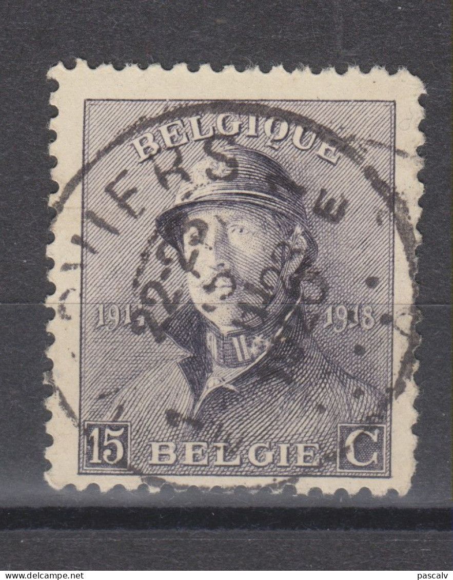 COB 169 Oblitération Centrale VERVIERS 1E - 1919-1920 Roi Casqué