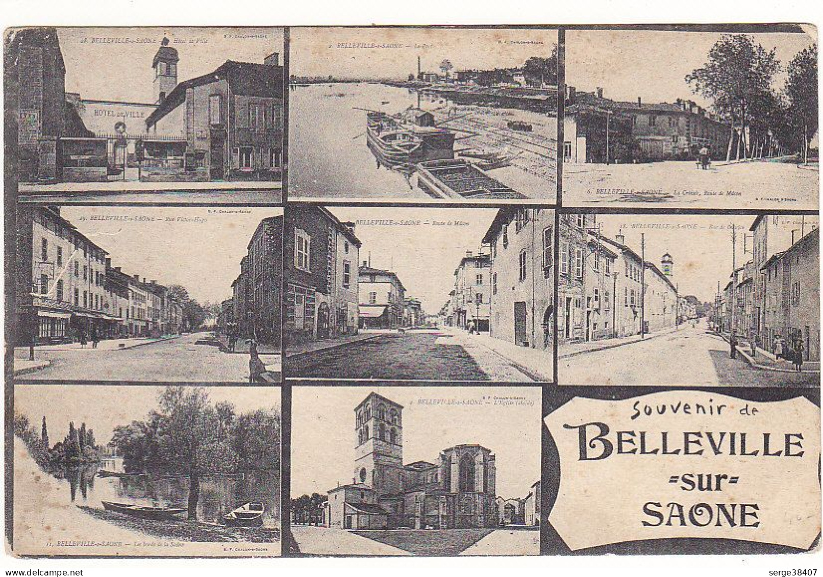 Belleville Sur Saone - 1906 - Multivues - Souvenir  # 3-19/4 - Belleville Sur Saone