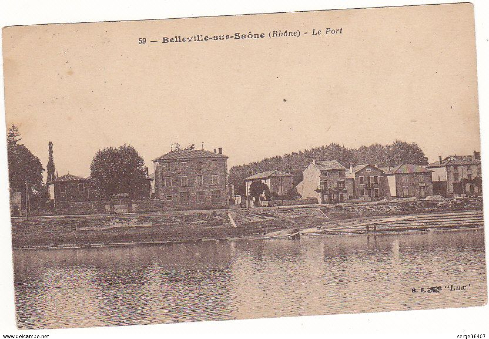 Belleville Sur Saone - 1924 - Le Port  # 3-19/4 - Belleville Sur Saone