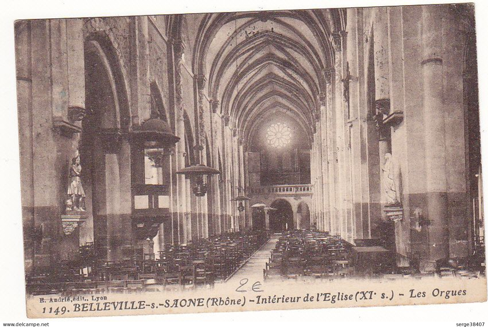 Belleville Sur Saone - 1927 - Les Orgues # 3-19/4 - Belleville Sur Saone