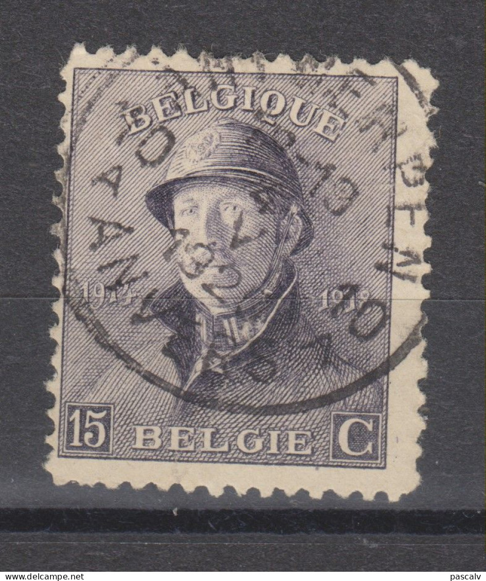 COB 169 Oblitération Centrale ANTWERPEN 10 - 1919-1920 Roi Casqué