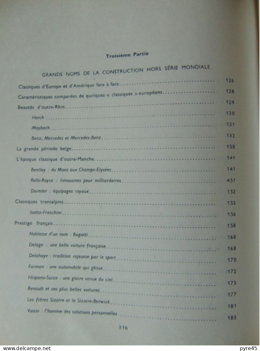 LES PLUS BELLES VOITURES DU MONDE - J. ROUSSEAU HACHETTE 1963 / 316 PAGES