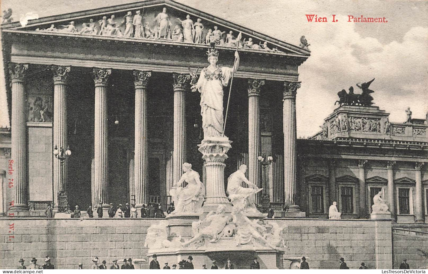 AUTRICHE - Wien - Parliament - Animé -  Carte Postale Ancienne - Vienna Center