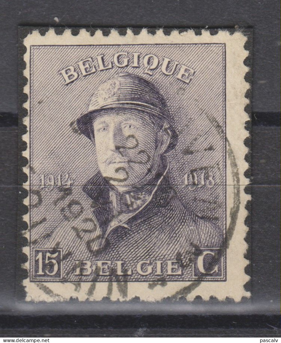 COB 169 Oblitération Centrale LEUVEN 3 - 1919-1920 Behelmter König