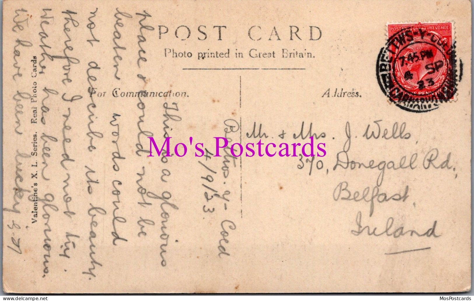 Wales Postcard - Fairy Glen, Bettws-Y-Coed   DZ312 - Caernarvonshire