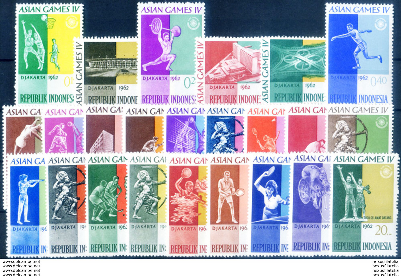 Sport. Giochi Dell'Asia 1962. - Indonesia