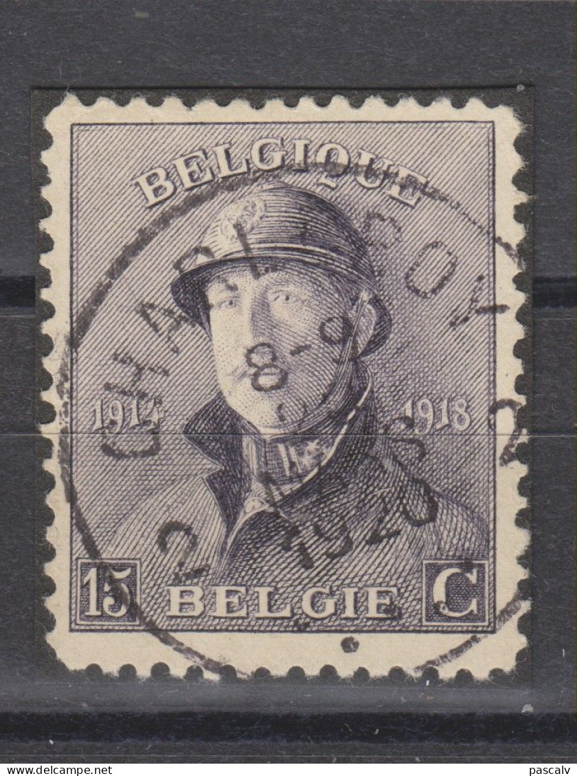 COB 169 Oblitération Centrale CHARLEROY 2 - 1919-1920 Roi Casqué