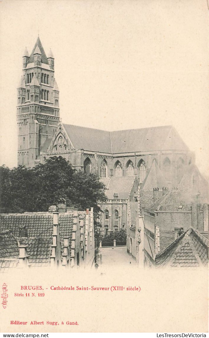 BELGIQUE - Bruges - Vue Générale De La Cathédrale Saint Sauveur - Carte Postale Ancienne - Brugge