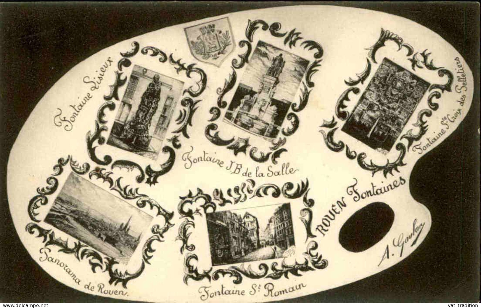 SOUVENIR - Carte Postale Souvenir De Fontaines De Rouen - L 152131 - Greetings From...