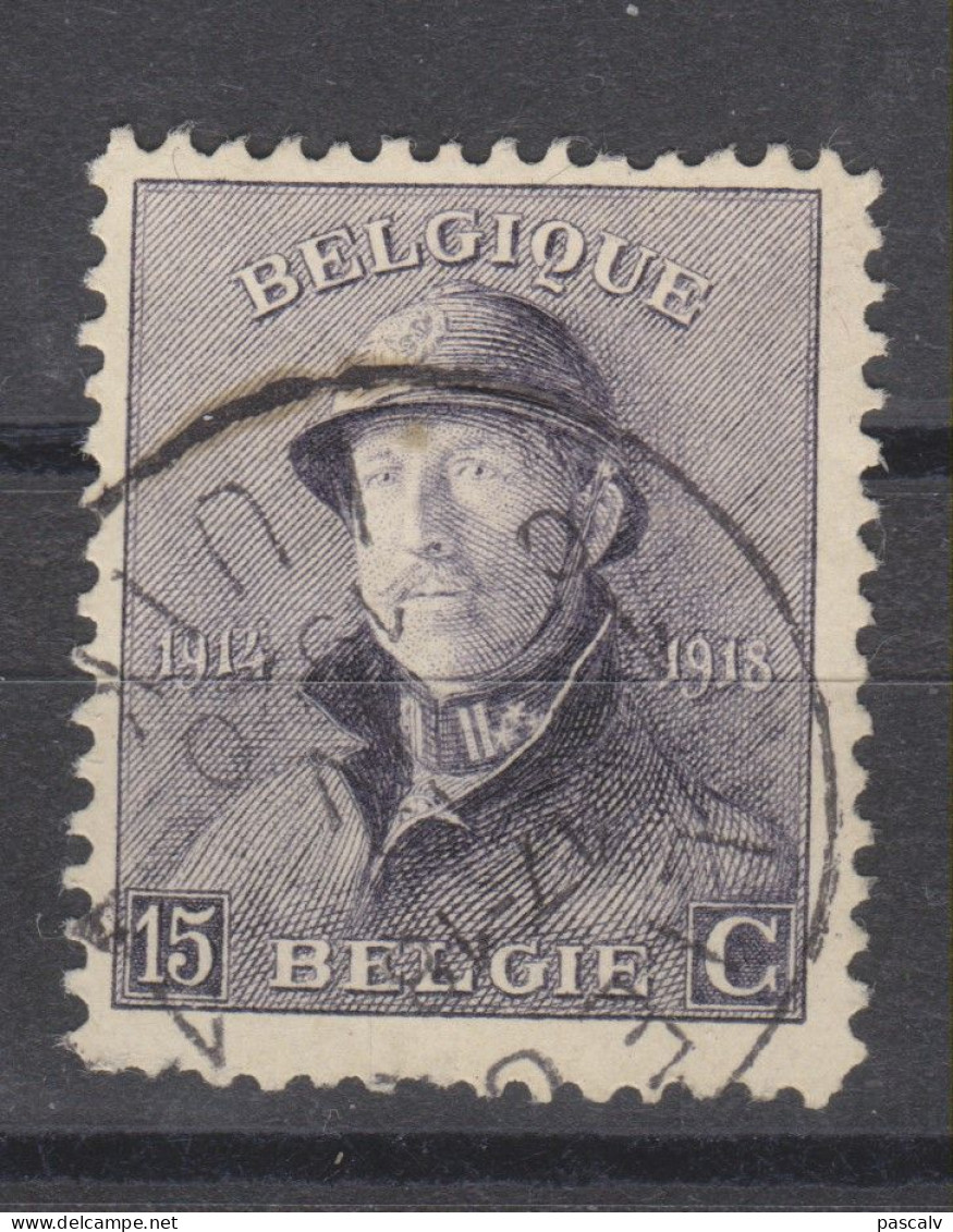COB 169 Oblitération Centrale LIEGE 1 - 1919-1920 Albert Met Helm
