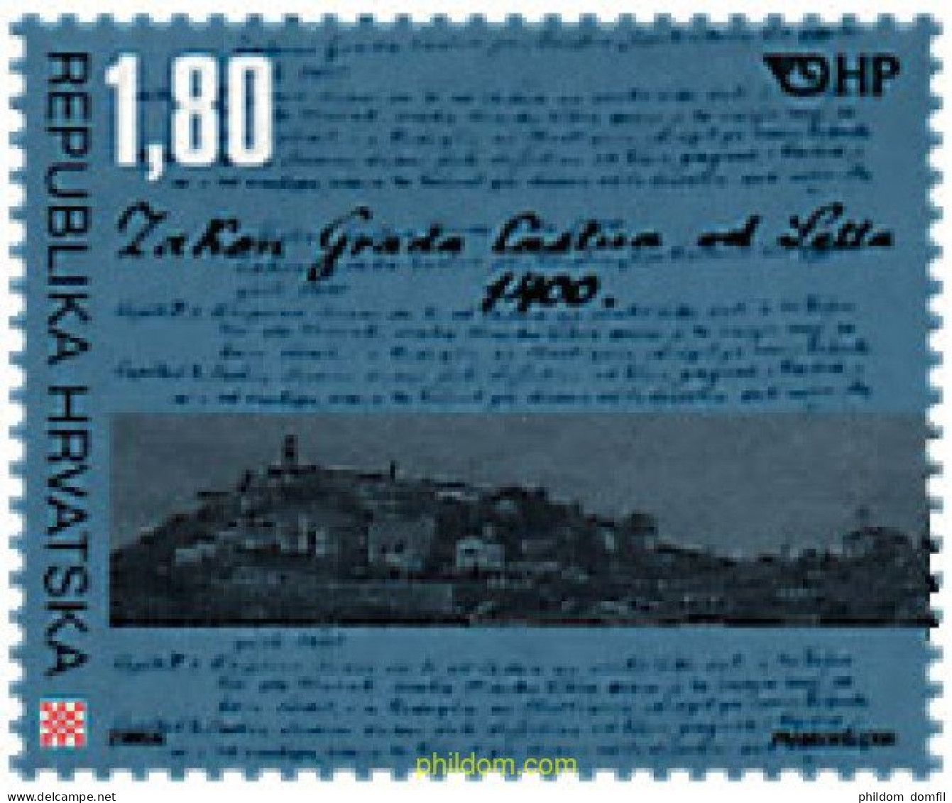 64495 MNH CROACIA 2000 600 AÑOS DEL ESTATUTO DE KASTAV - Croatia