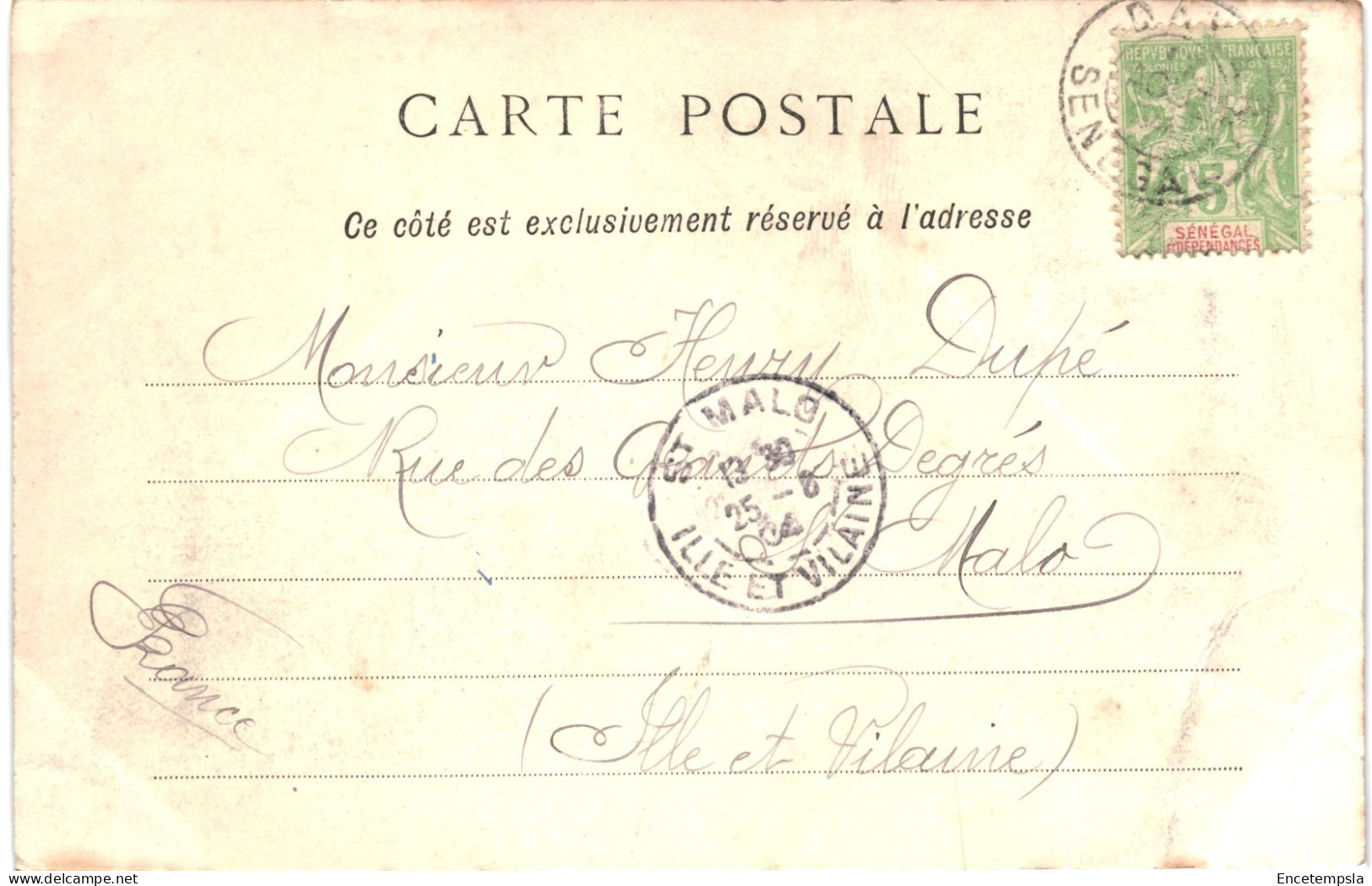 CPA Carte Postale Sénégal Dakar Un Jour De Fête  1904 VM80312ok - Sénégal