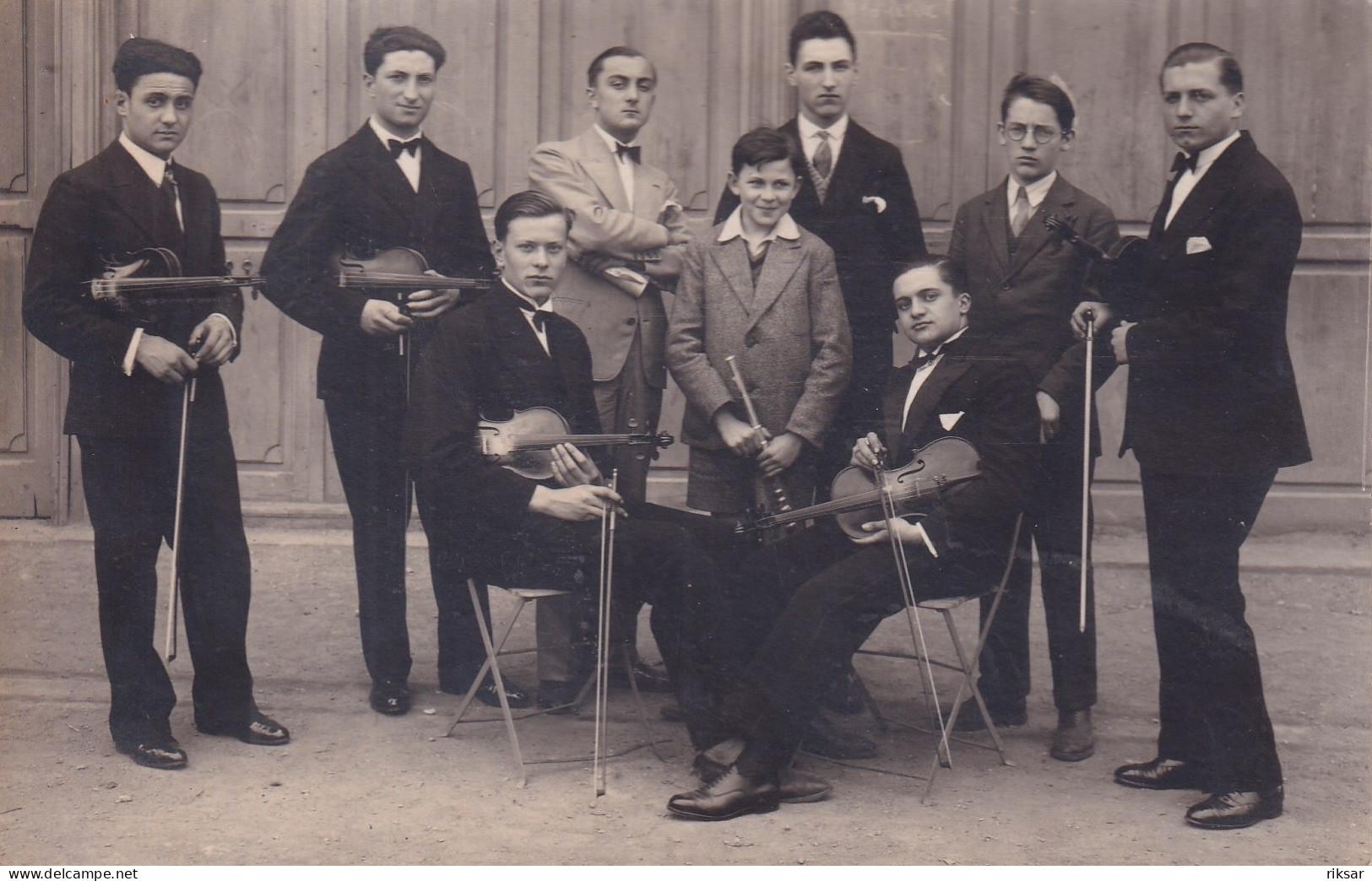 MUSIQUE(ORCHESTRE) CARTE PHOTO(VIOLON) - Musik Und Musikanten